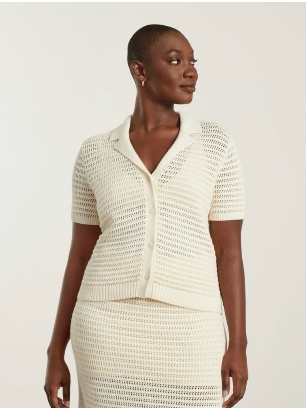 Everlane The Crochet Knit Polo